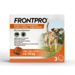   Frontpro - rágótabletta bolha és kullancs ellen 4-10kg - 3db