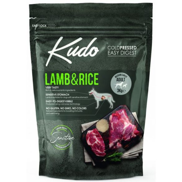 KUDO - Lamb&Rice Medium/Maximum Adult - 3kg