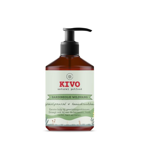 KIVO - Szardínia olaj Zöldkagylóval és Cápaporccal - 500ml