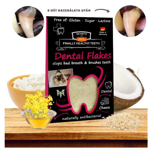 QChefs - Dental Flakes macskáknak - 90g